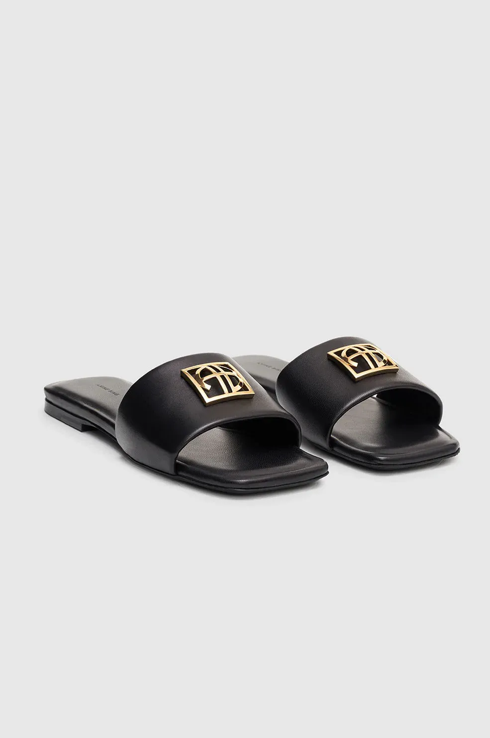 Anine Bing Ria Slides Monogram