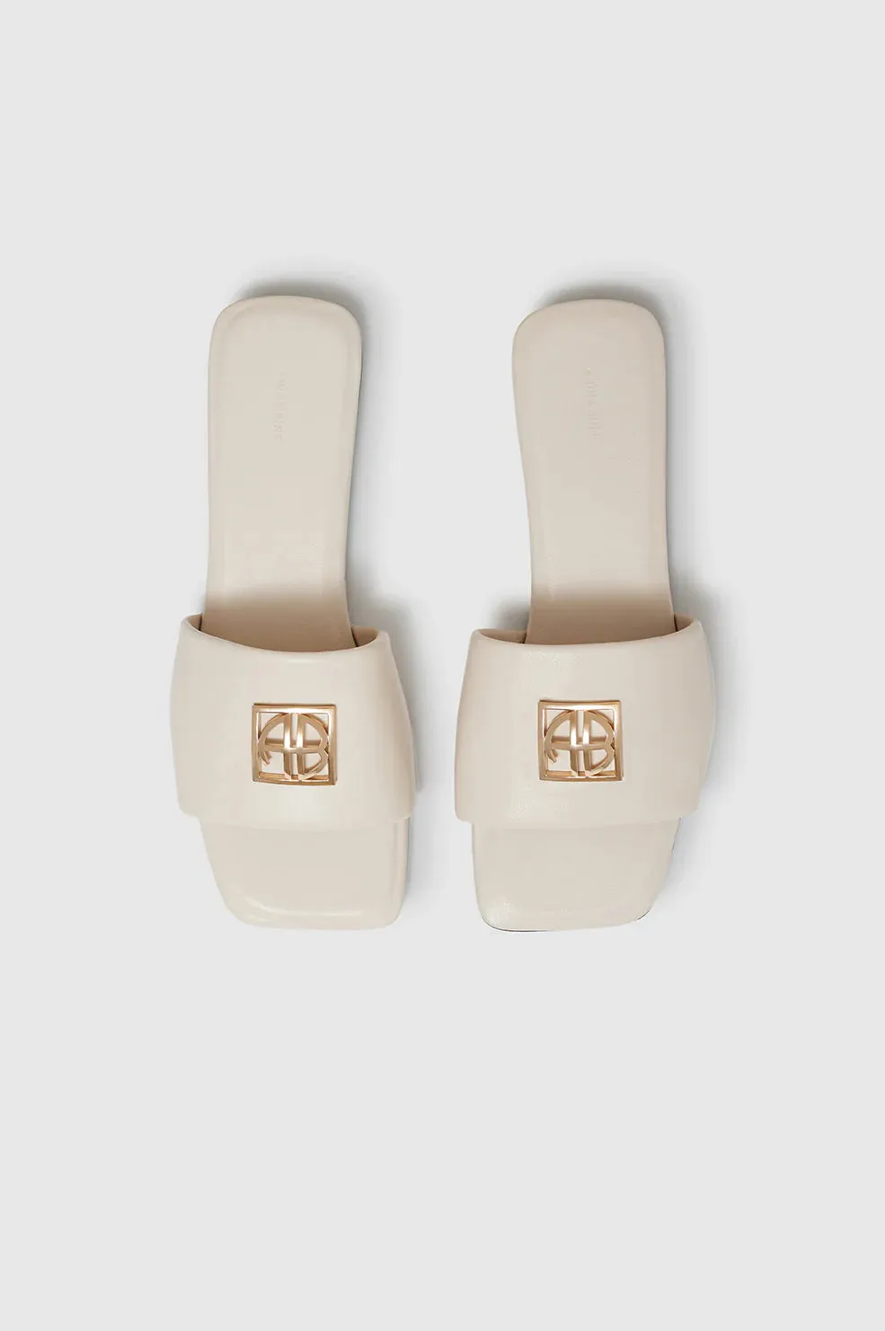 Anine Bing Ria Slides Monogram