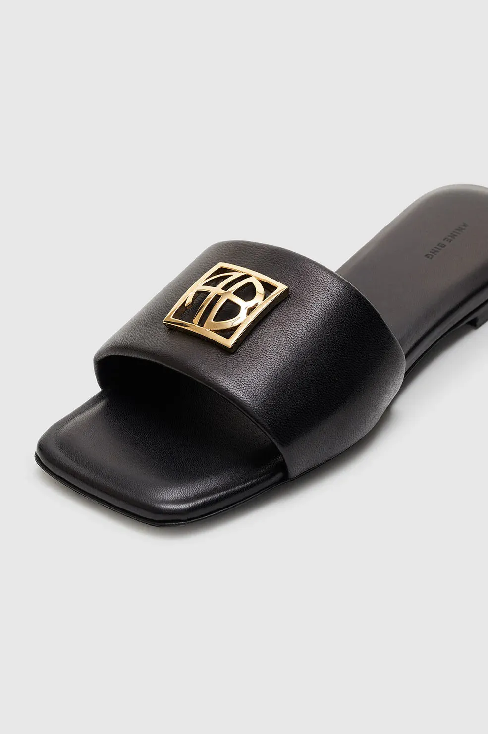 Anine Bing Ria Slides Monogram