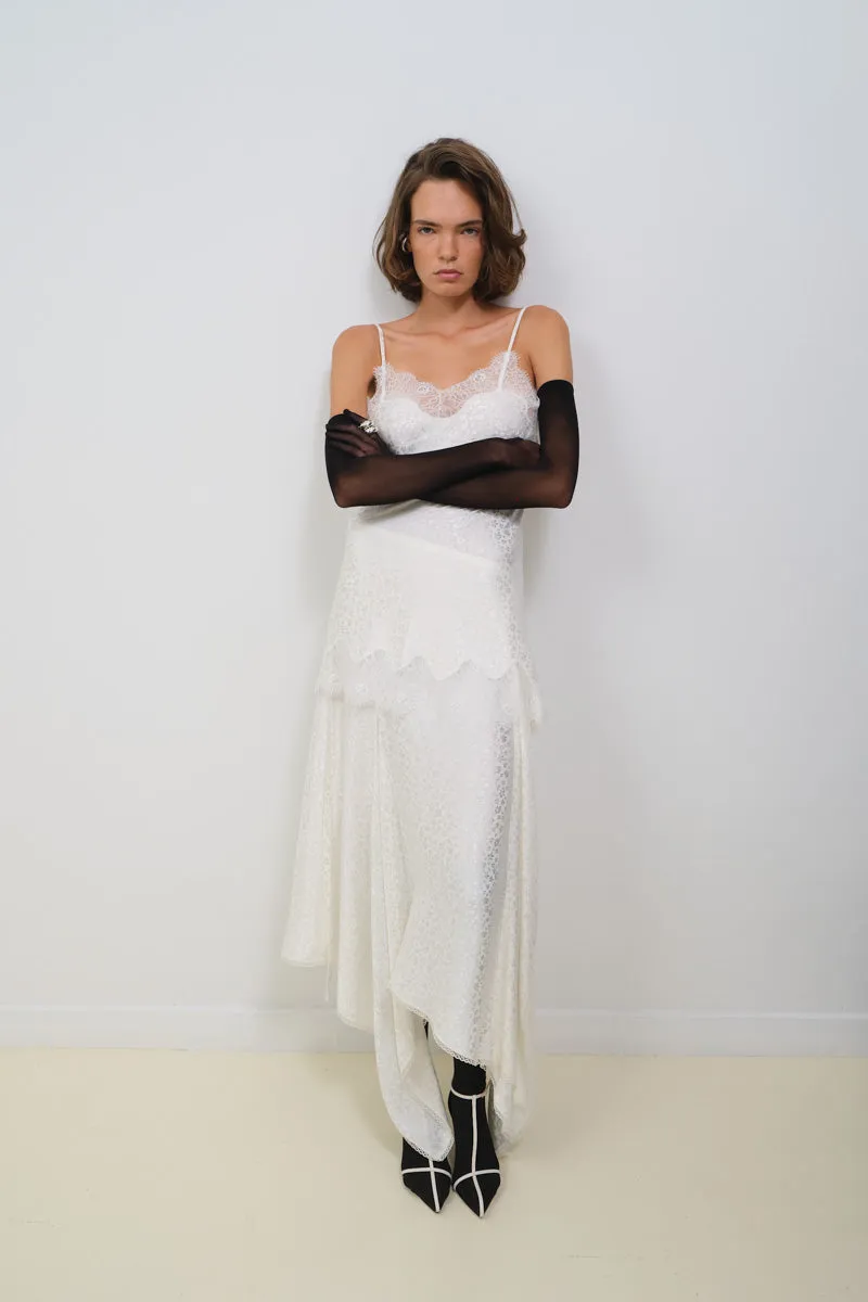 ASYMMETRICAL JACQUARD SKIRT