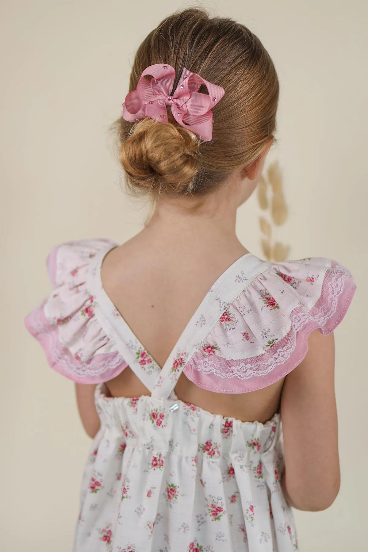 Boho Flutter Dress - Pink (2Y)