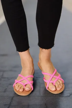 Crisscross PU Leather Open Toe Sandals