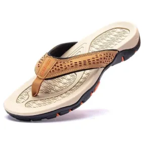 Cuzcare Men Orthopedic Sandals Anti-slip Beach Flip-flops