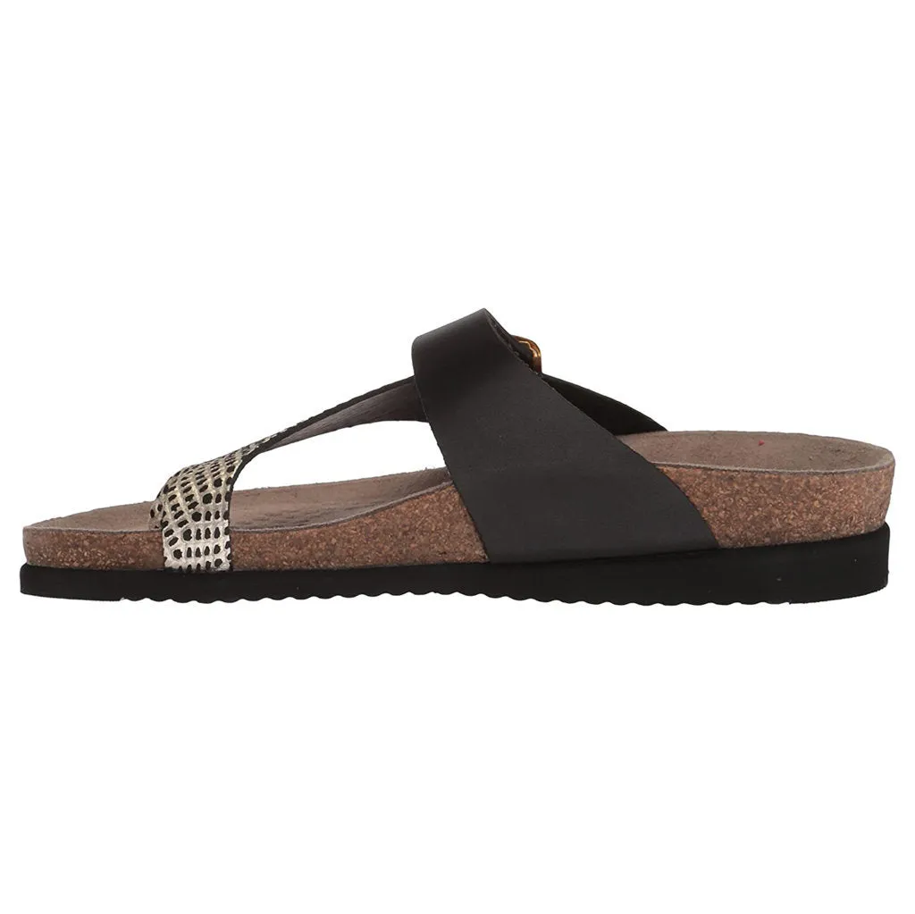 Helen Mix Leather Women's Slide Sandals