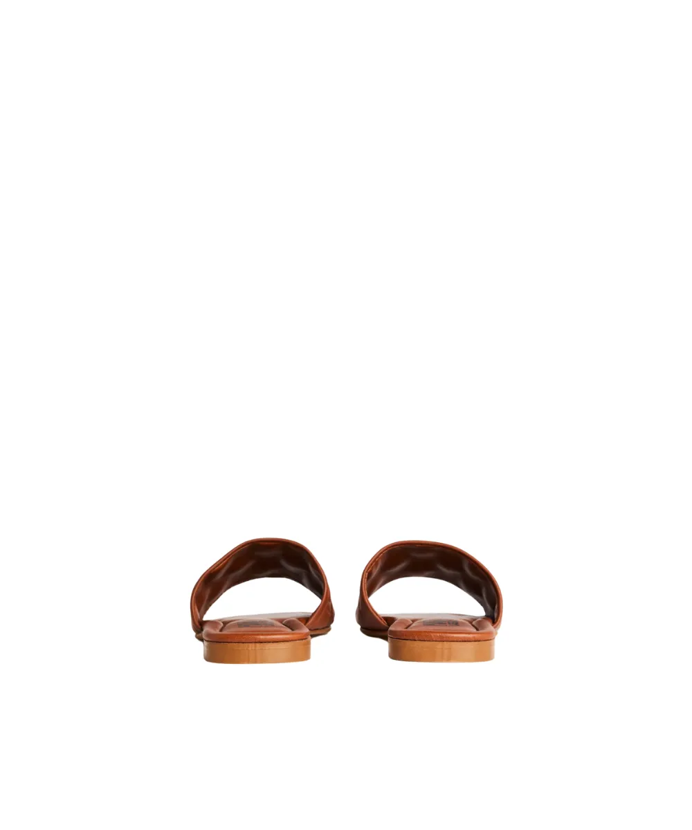 KARL LAGERFELD BRIO MONOGRAM RPT FLATS SANDALS