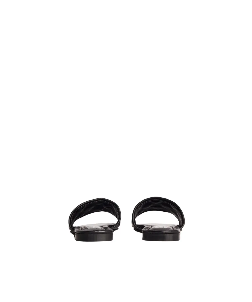 KARL LAGERFELD BRIO MONOGRAM RPT FLATS SANDALS