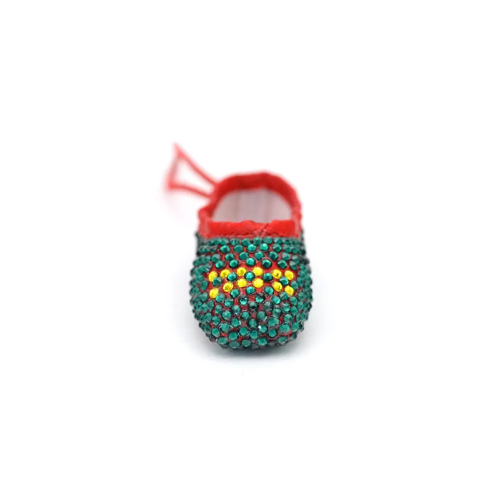 Nutcracker Miniature Pointe Shoe • Ornament, Key Chain or Bag Charm