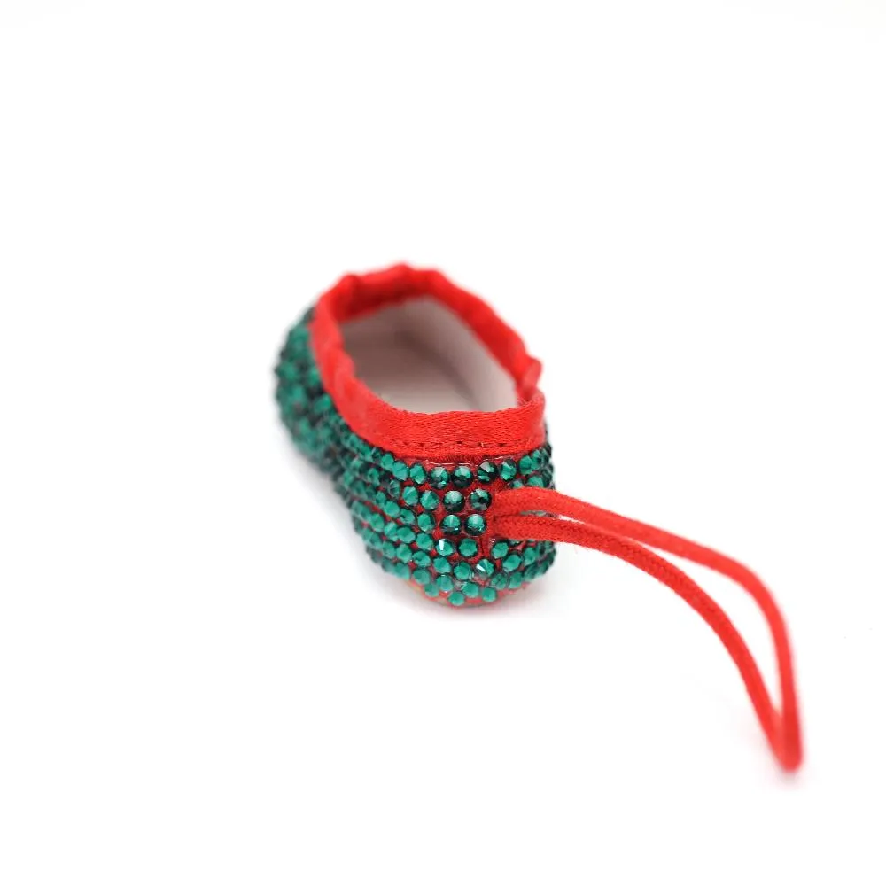 Nutcracker Miniature Pointe Shoe • Ornament, Key Chain or Bag Charm
