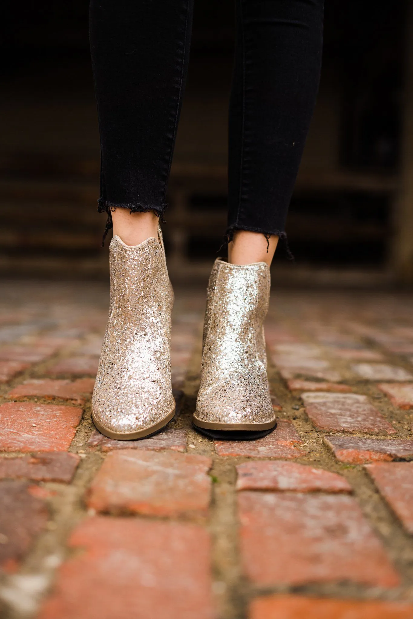 ONLINE EXCLUSIVE Fiera Booties in Gold