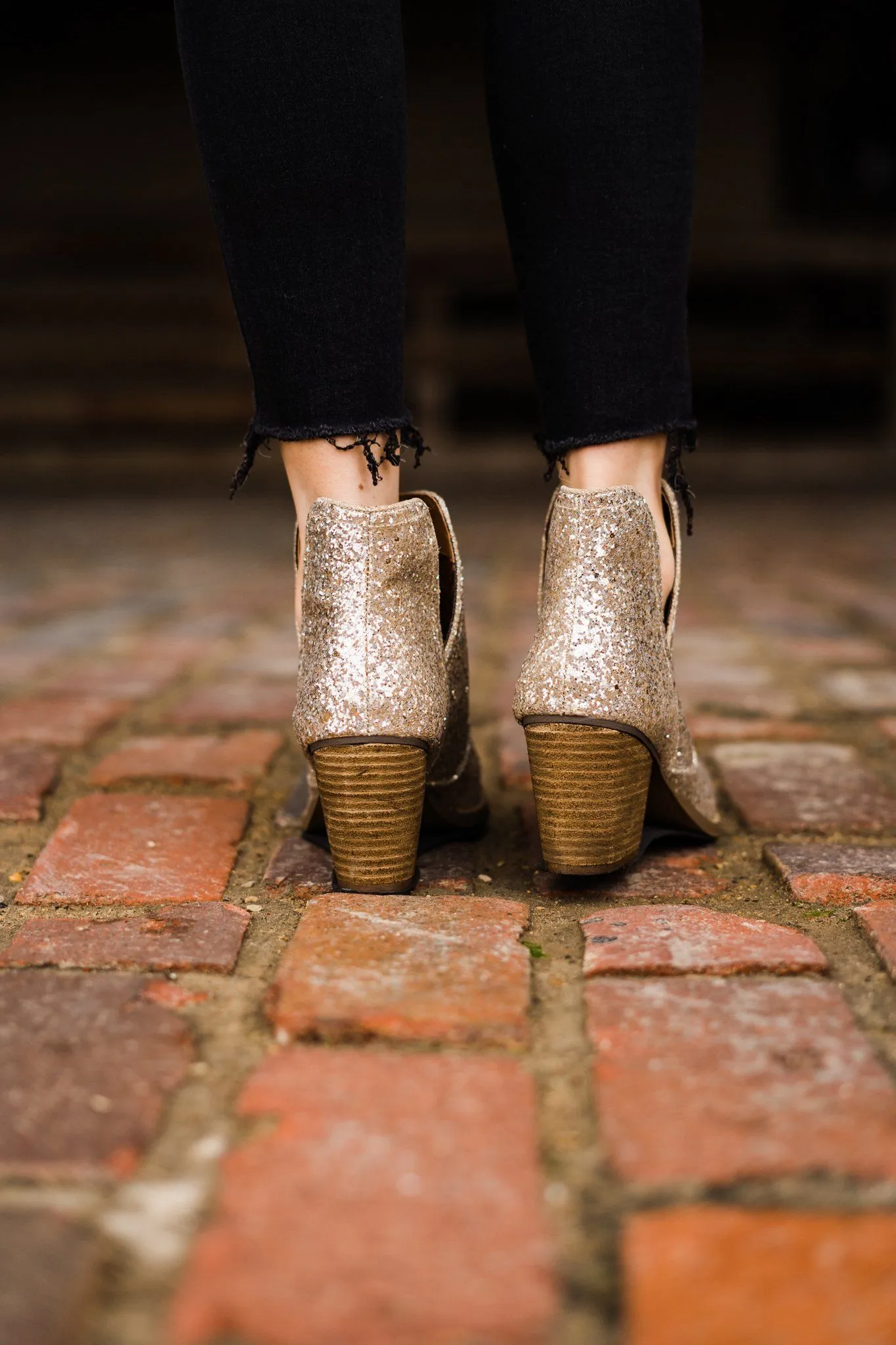 ONLINE EXCLUSIVE Fiera Booties in Gold