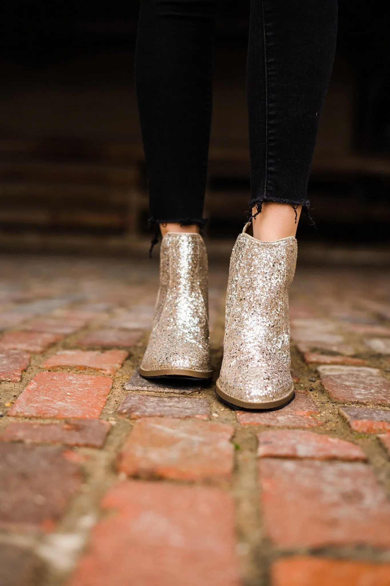 ONLINE EXCLUSIVE Fiera Booties in Gold