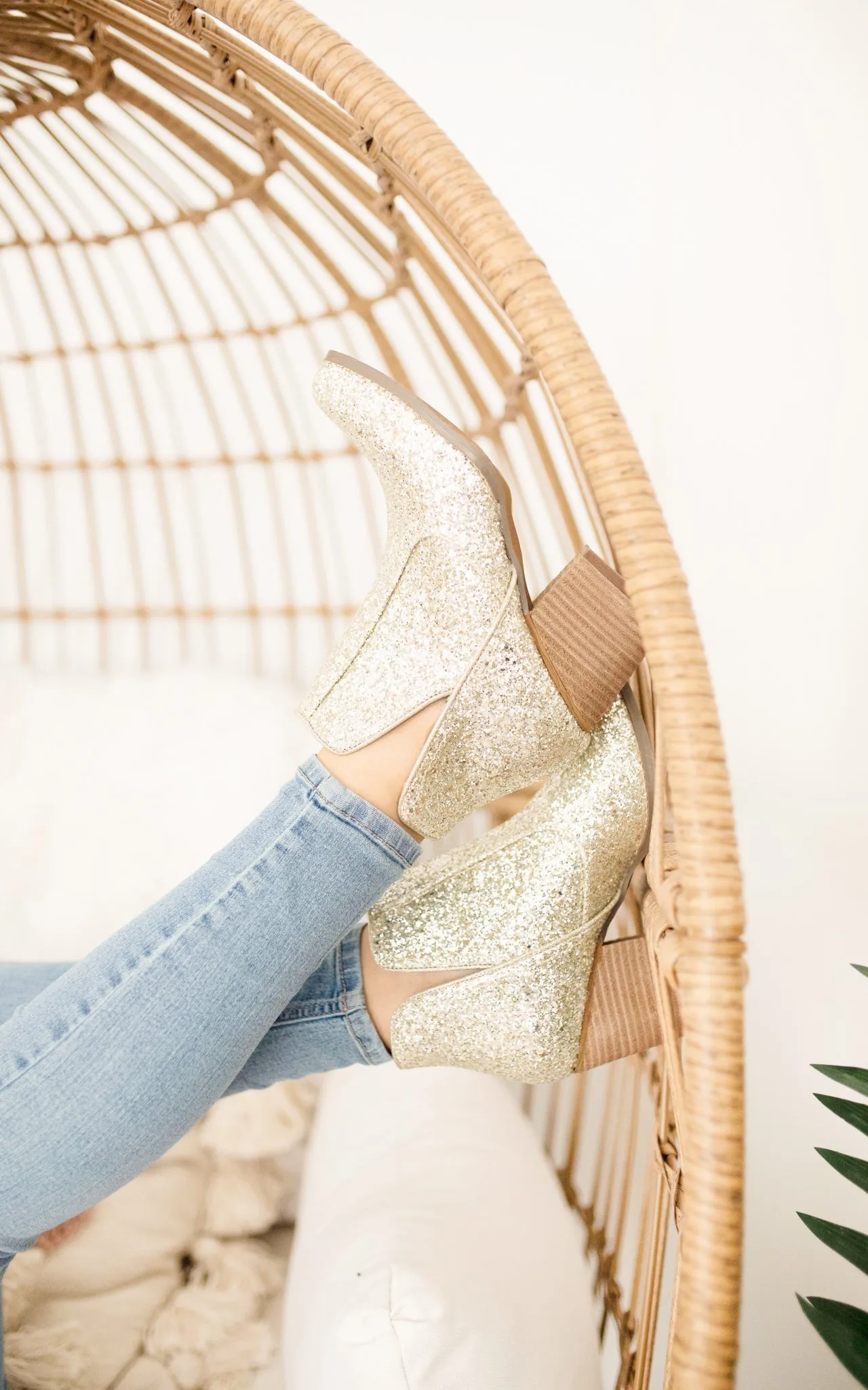 ONLINE EXCLUSIVE Fiera Booties in Gold