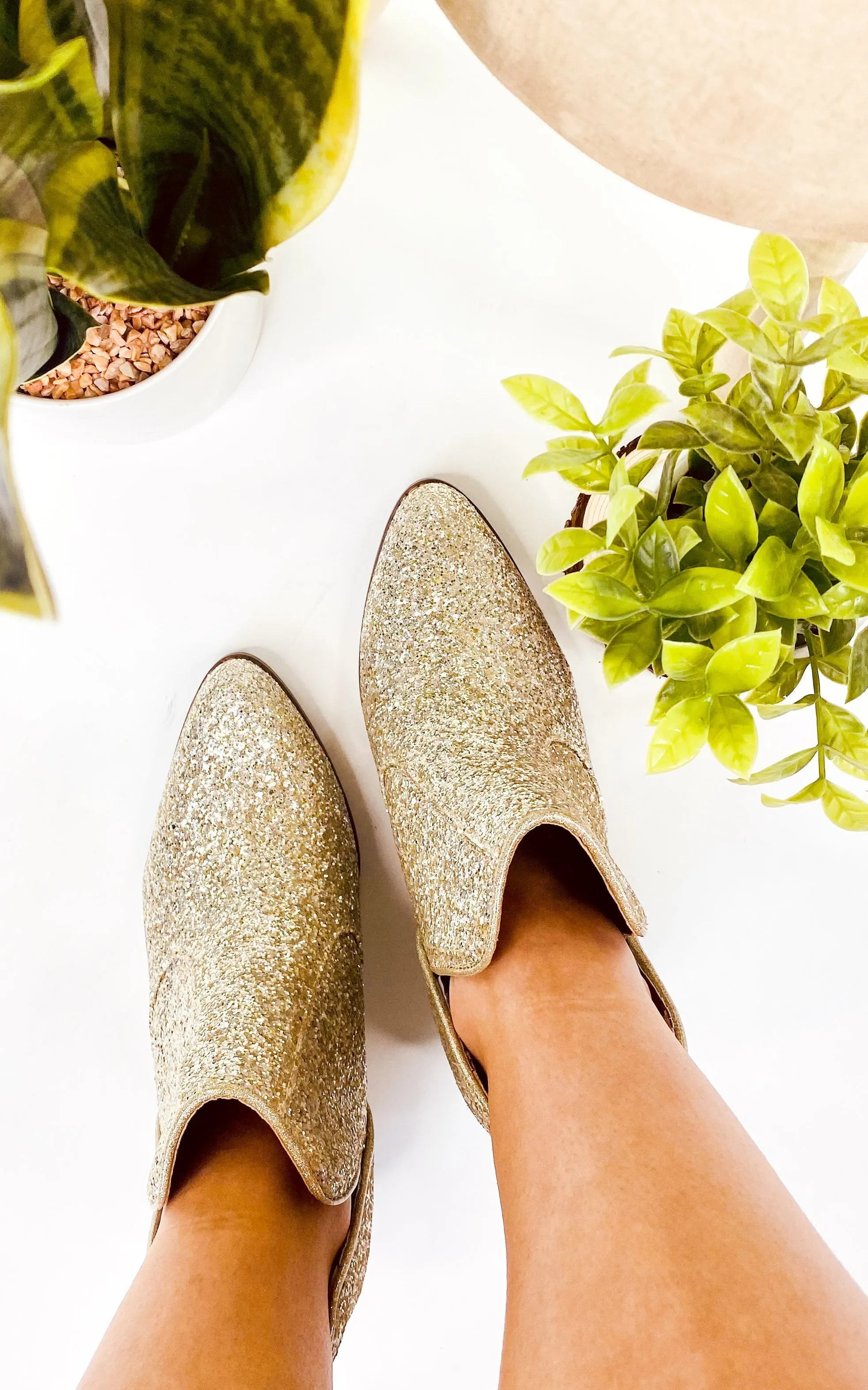 ONLINE EXCLUSIVE Fiera Booties in Gold