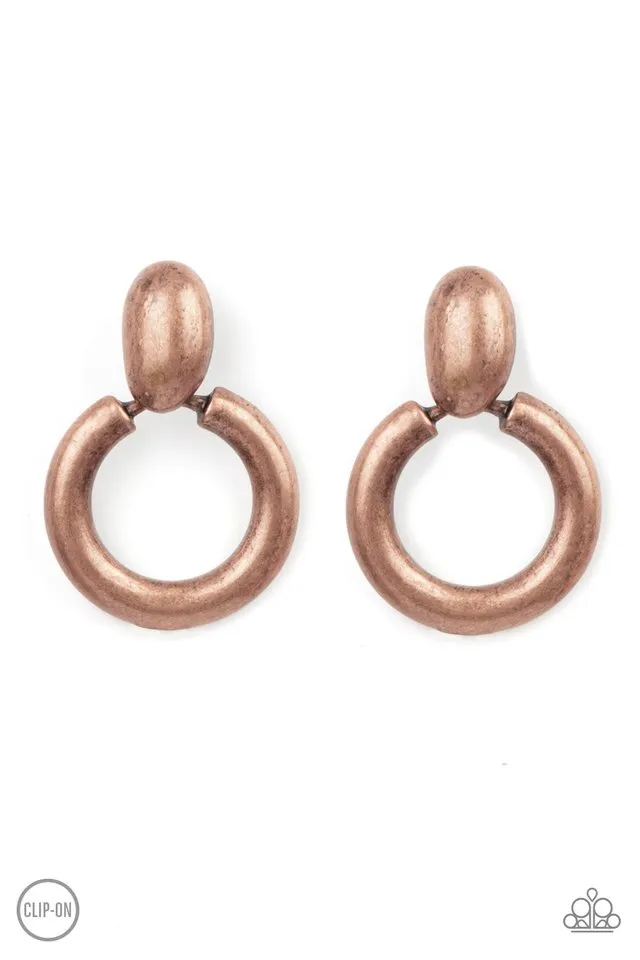 Paparazzi Earring ~ Ancient Artisan - Copper