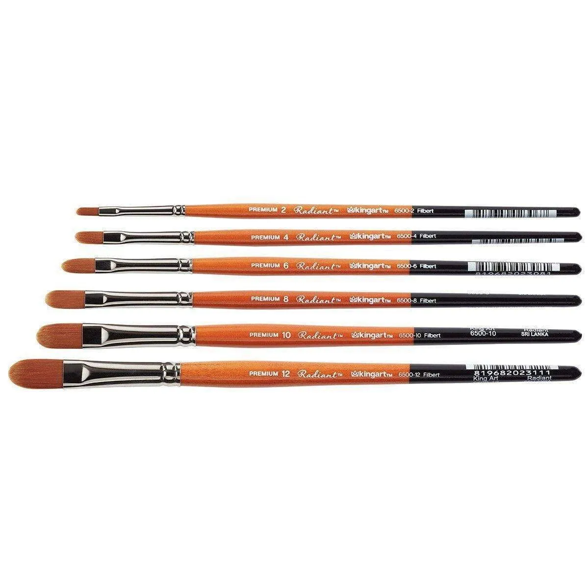 Radiant™ 6500 Filbert Brush Set, 6 pc