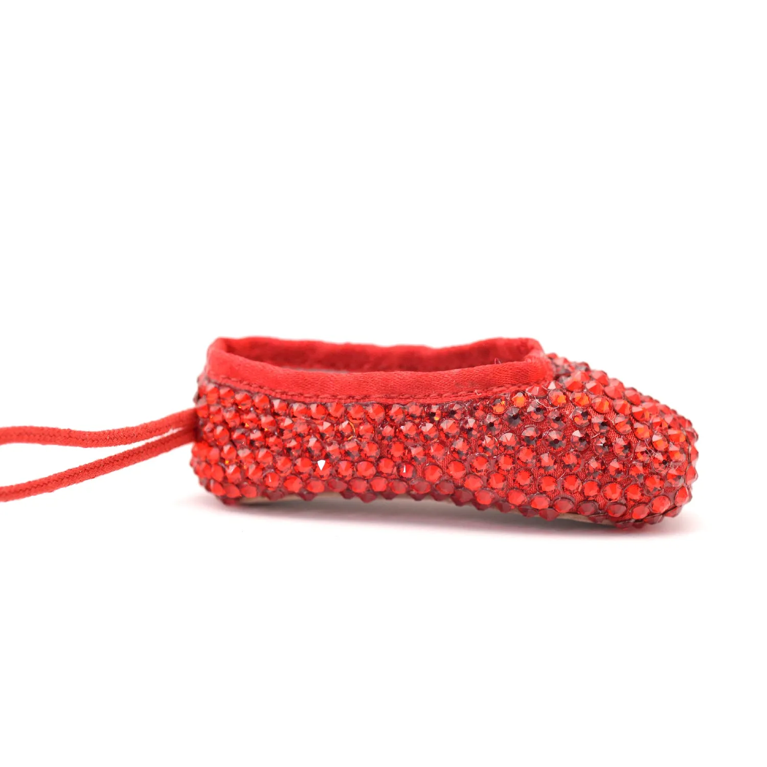 Scarlet Miniature Pointe Shoe • Keepsake, Key Chain or Bag Charm
