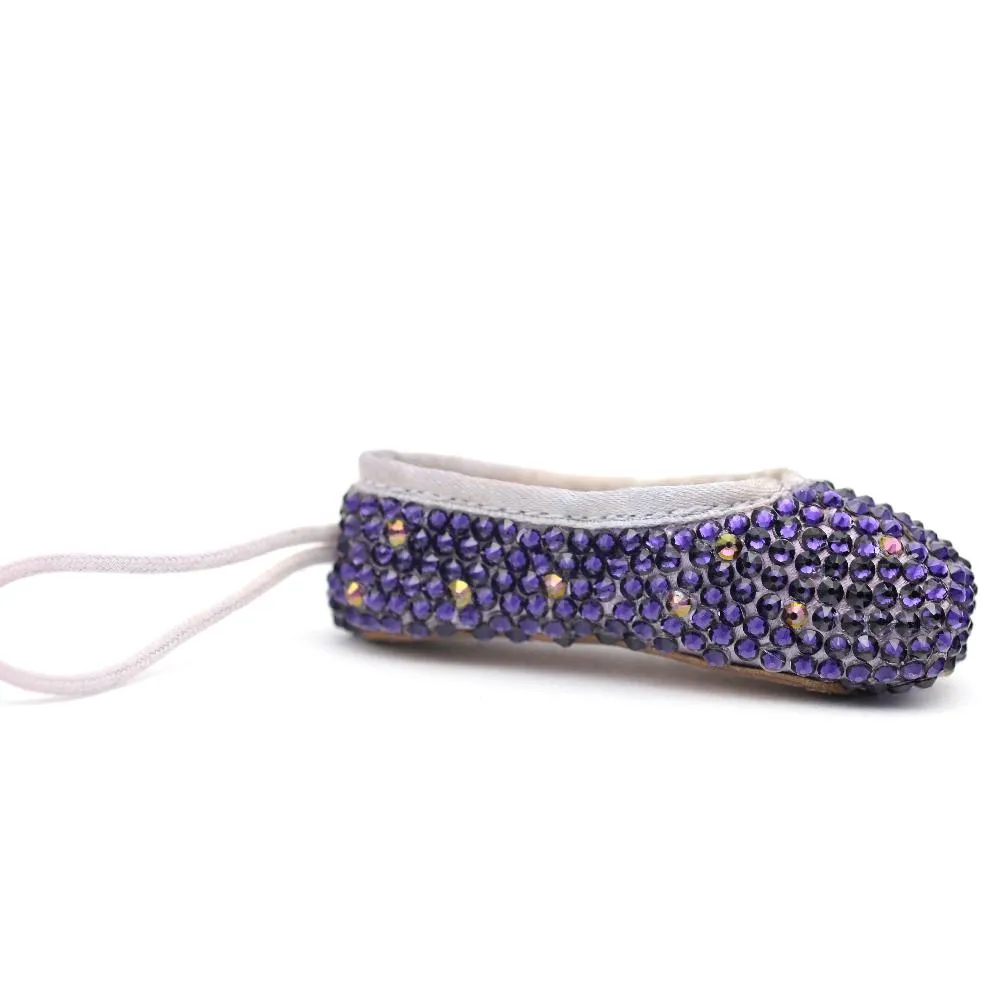 Sugar Plum Fairy Miniature Pointe Shoe from Nutcracker Set • Ornament, Key Chain or Bag Charm