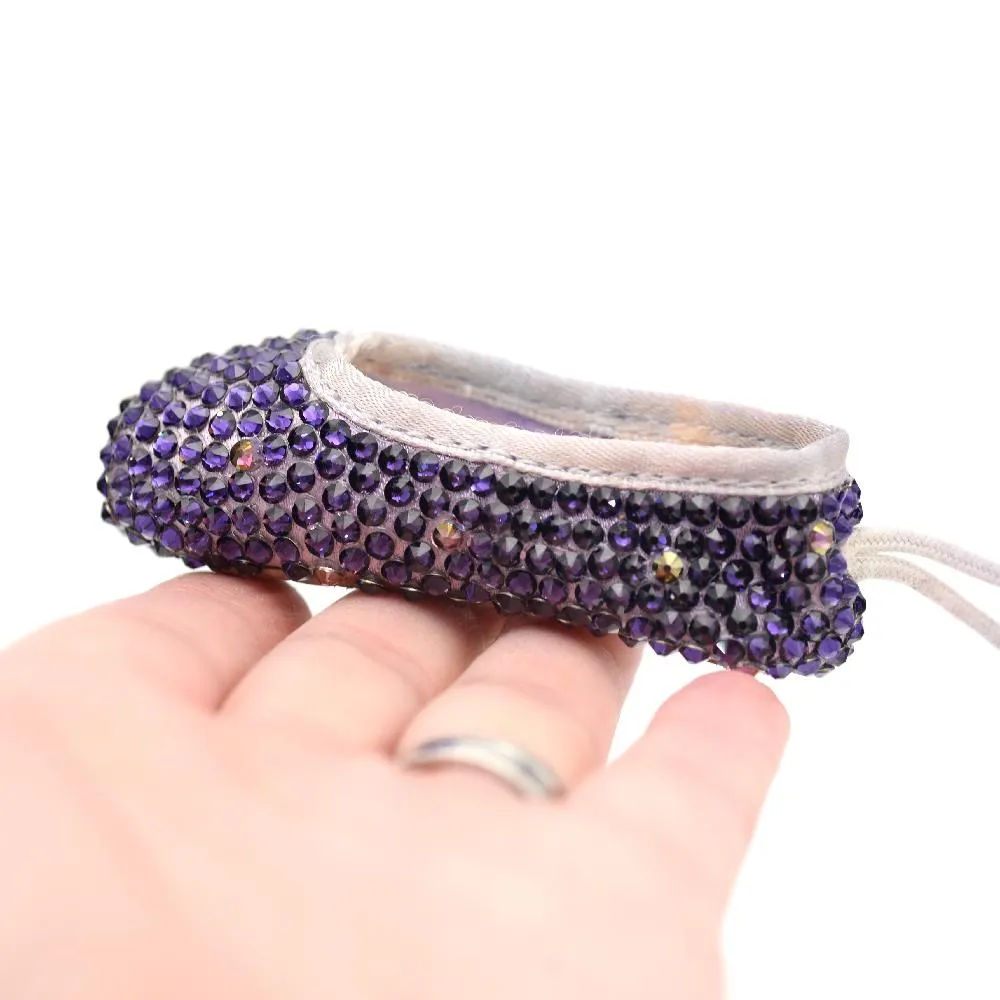 Sugar Plum Fairy Miniature Pointe Shoe from Nutcracker Set • Ornament, Key Chain or Bag Charm