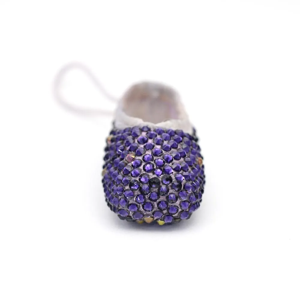 Sugar Plum Fairy Miniature Pointe Shoe from Nutcracker Set • Ornament, Key Chain or Bag Charm