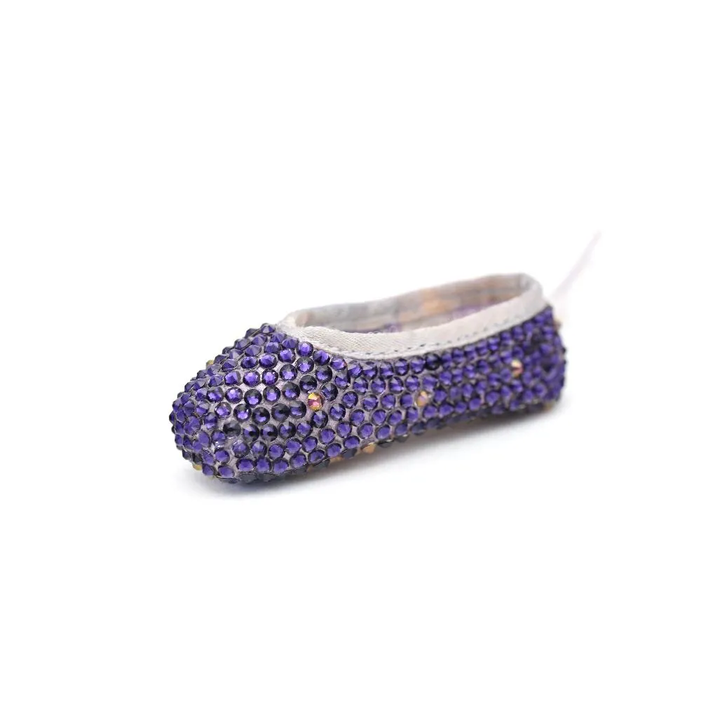 Sugar Plum Fairy Miniature Pointe Shoe from Nutcracker Set • Ornament, Key Chain or Bag Charm