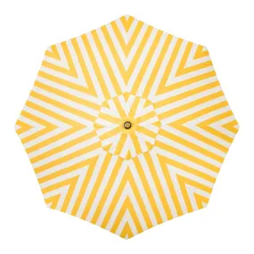 The Resort Market Umbrella - Octagon - Canopy 10' - Crew Mimosa Yellow Stripe