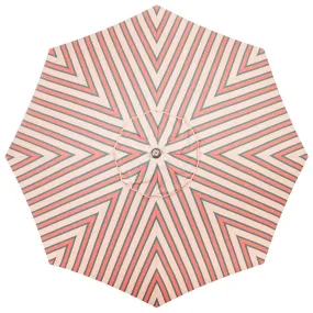 The Resort Market Umbrella - Octagon - Canopy 12' - Bistro Pink Stripe