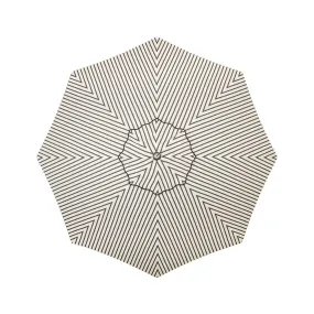 The Resort Market Umbrella - Octagon - Canopy 8' - Monaco Black Stripe