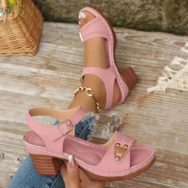 The Summer Hot Sale 50% OFFWomen's Chunky Heel Sandals