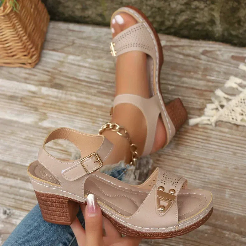 The Summer Hot Sale 50% OFFWomen's Chunky Heel Sandals