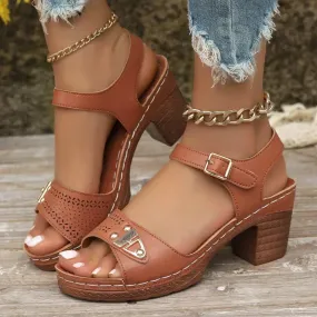 The Summer Hot Sale 50% OFFWomen's Chunky Heel Sandals