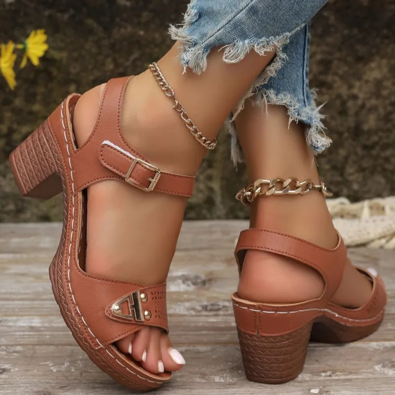 The Summer Hot Sale 50% OFFWomen's Chunky Heel Sandals