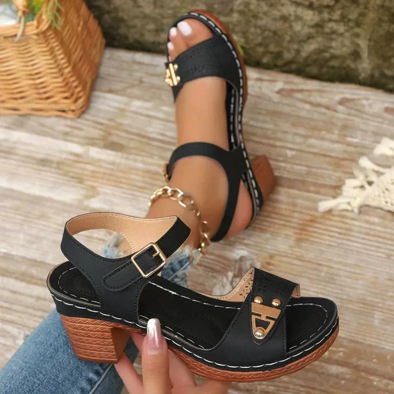 The Summer Hot Sale 50% OFFWomen's Chunky Heel Sandals