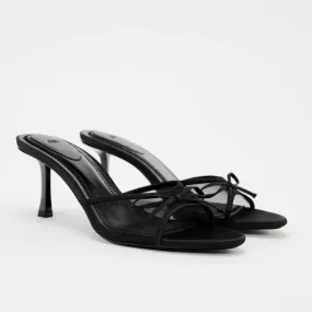 Vera | Luxury Mesh Lace Heel Slip-On Sandals