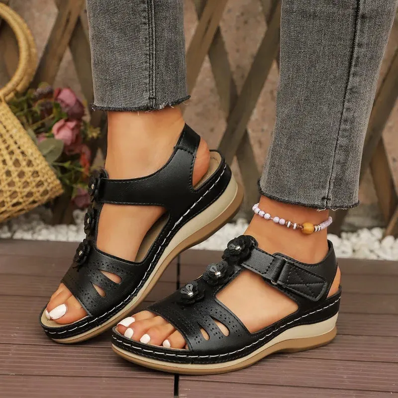 Vera | Summer Comfort Platform Peep Toe Sandals
